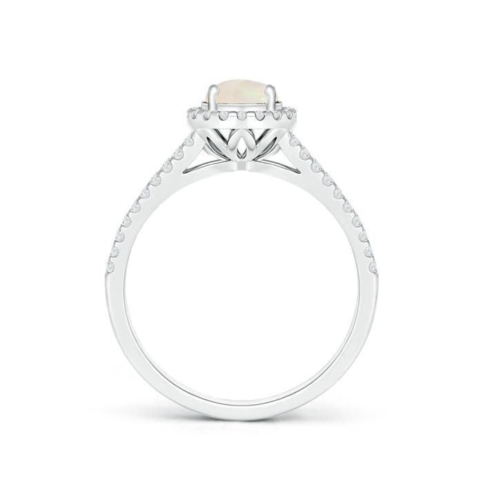 A - Opal / 0.79 CT / 14 KT White Gold