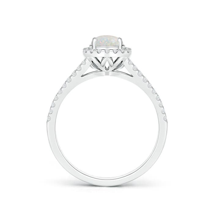 AA - Opal / 0.79 CT / 14 KT White Gold