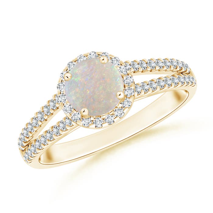 AA - Opal / 0.79 CT / 14 KT Yellow Gold