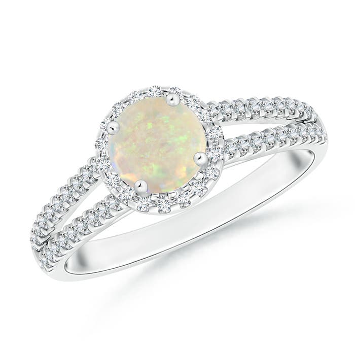 AAA - Opal / 0.79 CT / 14 KT White Gold