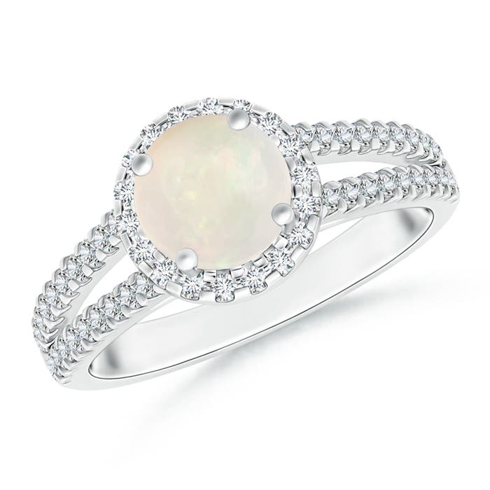 A - Opal / 1.21 CT / 14 KT White Gold