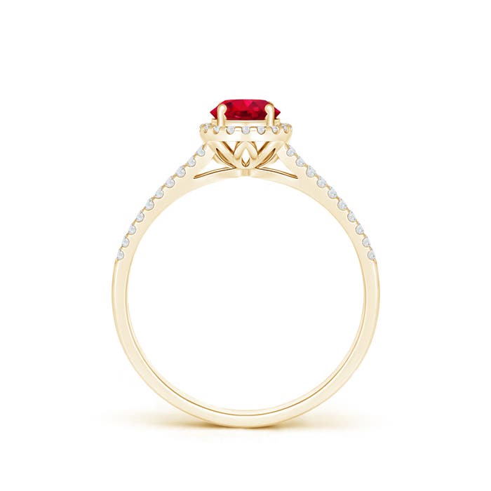 AAA - Ruby / 0.77 CT / 14 KT Yellow Gold