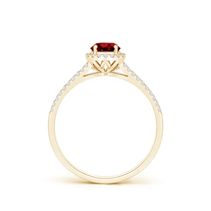 AAAA - Ruby / 0.77 CT / 14 KT Yellow Gold