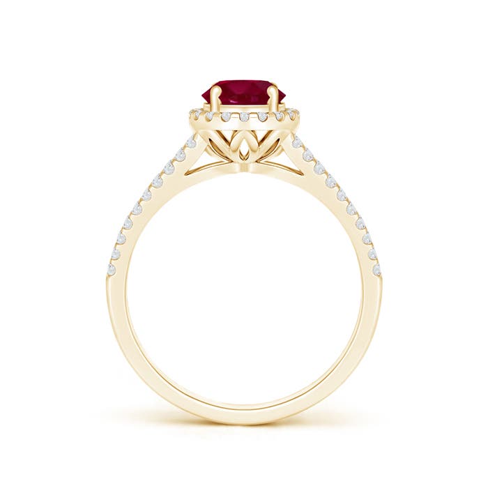 A - Ruby / 1.29 CT / 14 KT Yellow Gold