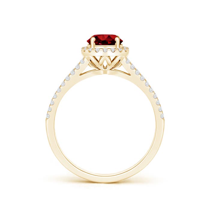 AAAA - Ruby / 1.29 CT / 14 KT Yellow Gold