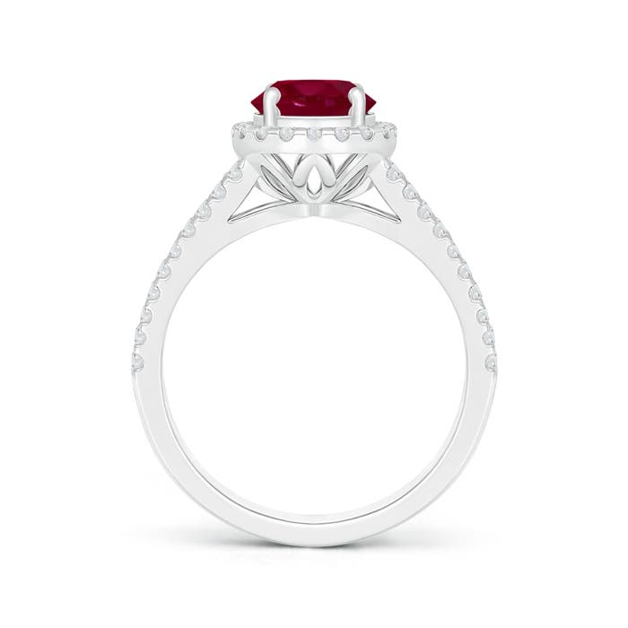 A - Ruby / 1.86 CT / 14 KT White Gold