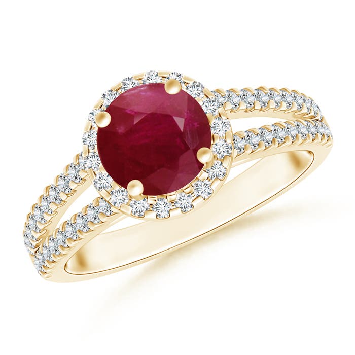 A - Ruby / 1.86 CT / 14 KT Yellow Gold