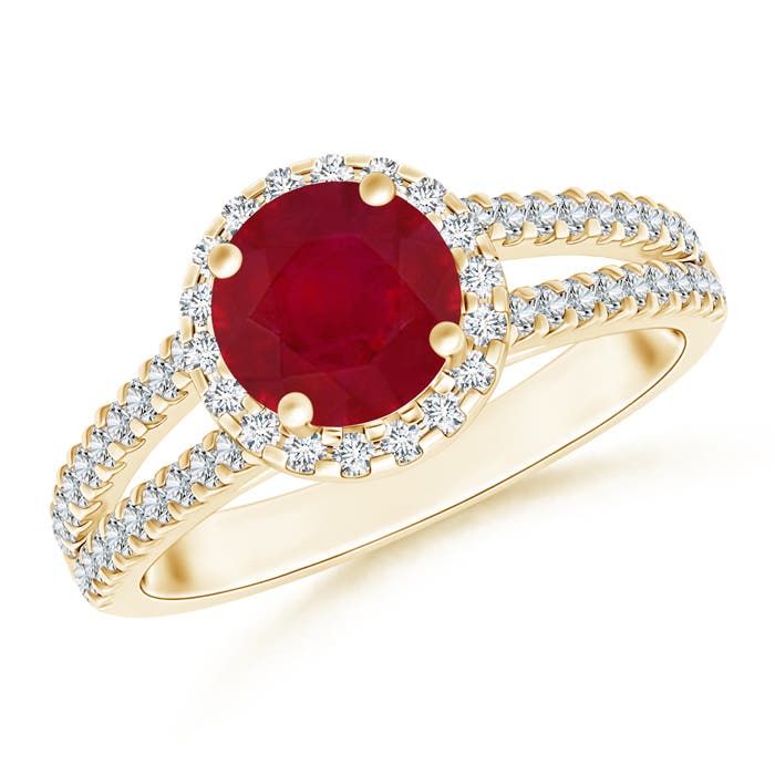 AA - Ruby / 1.86 CT / 14 KT Yellow Gold