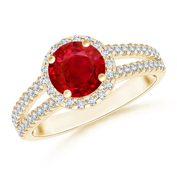 AAA - Ruby / 1.86 CT / 14 KT Yellow Gold