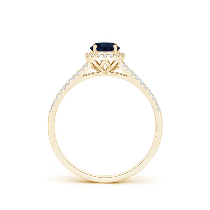 A - Blue Sapphire / 0.77 CT / 14 KT Yellow Gold