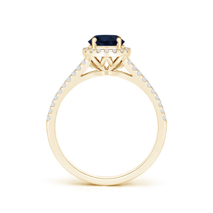 A - Blue Sapphire / 1.29 CT / 14 KT Yellow Gold