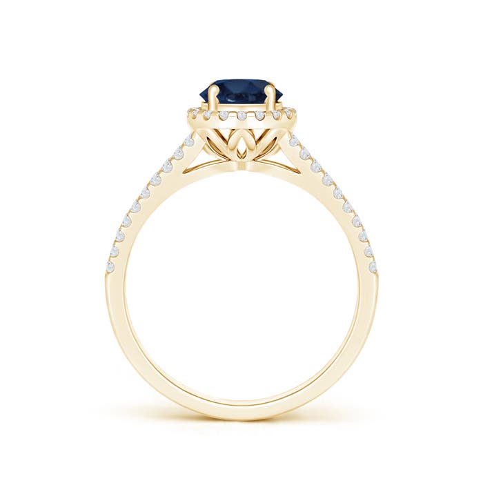 AA - Blue Sapphire / 1.29 CT / 14 KT Yellow Gold