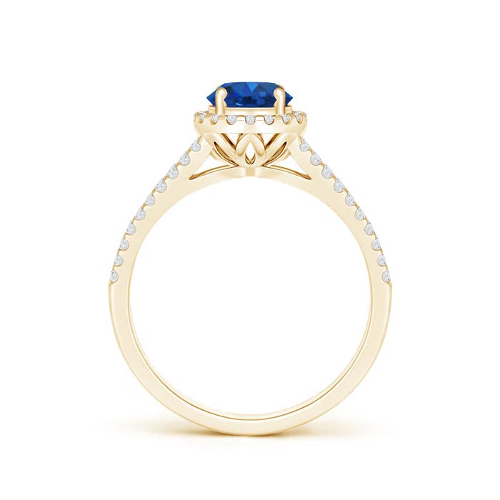 AAA - Blue Sapphire / 1.29 CT / 14 KT Yellow Gold