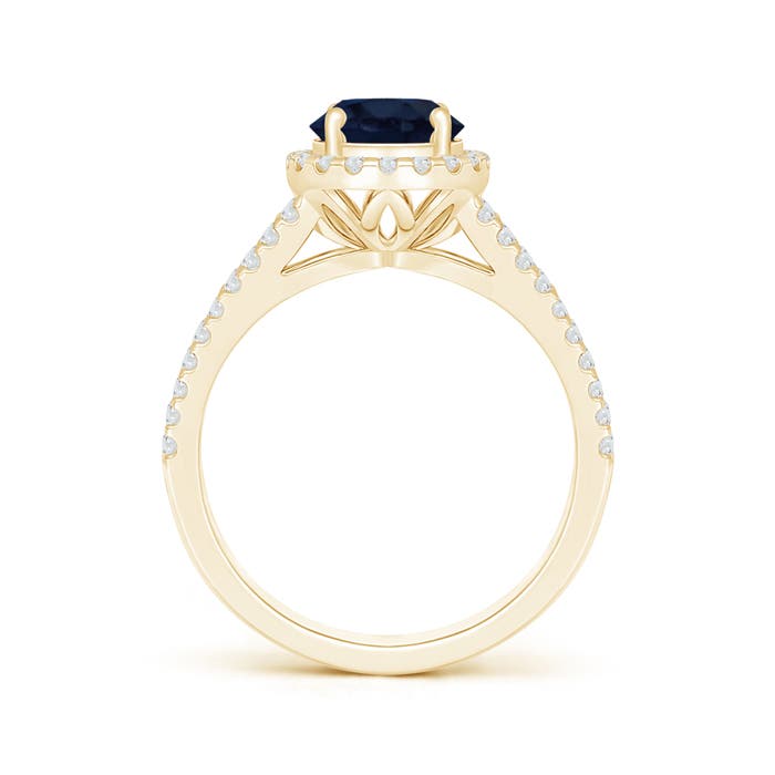 A - Blue Sapphire / 2.06 CT / 14 KT Yellow Gold