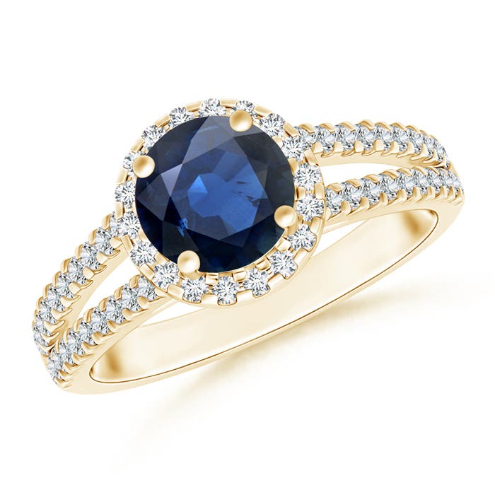 AA - Blue Sapphire / 2.06 CT / 14 KT Yellow Gold