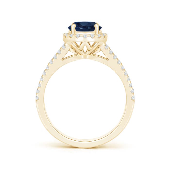 AA - Blue Sapphire / 2.06 CT / 14 KT Yellow Gold