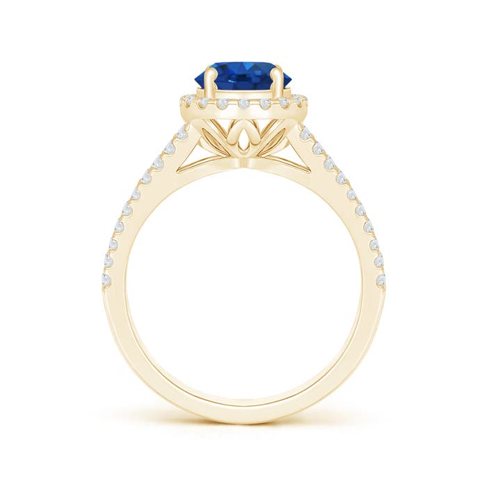 AAA - Blue Sapphire / 2.06 CT / 14 KT Yellow Gold