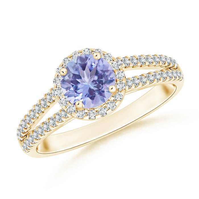 A - Tanzanite / 1.19 CT / 14 KT Yellow Gold