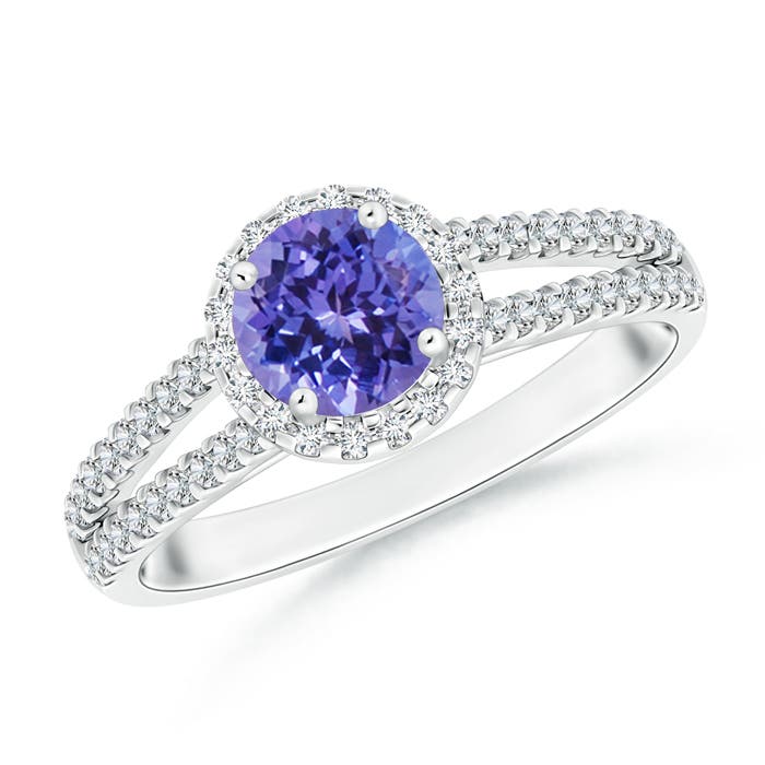 AA - Tanzanite / 1.19 CT / 14 KT White Gold