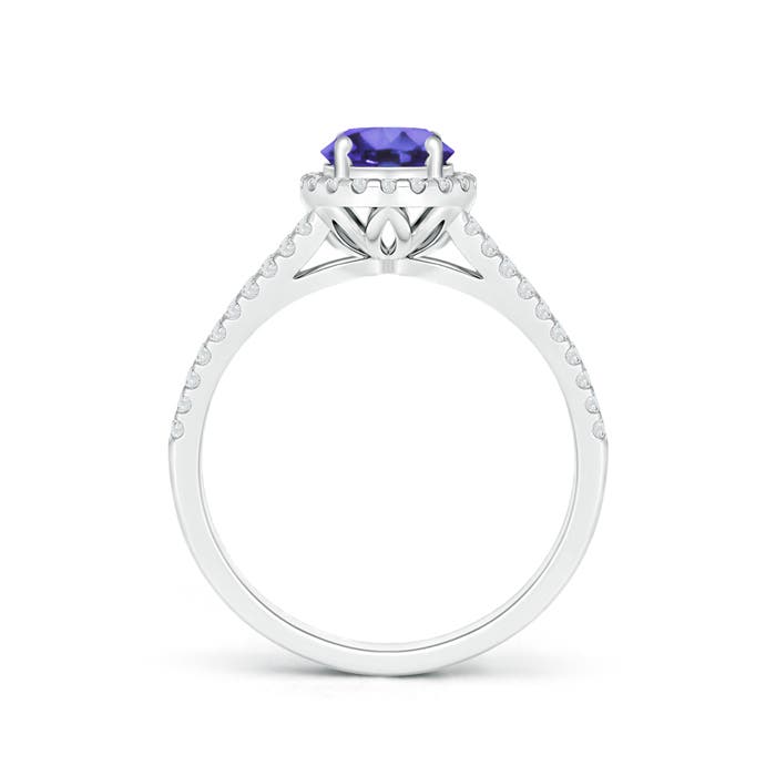 AA - Tanzanite / 1.19 CT / 14 KT White Gold