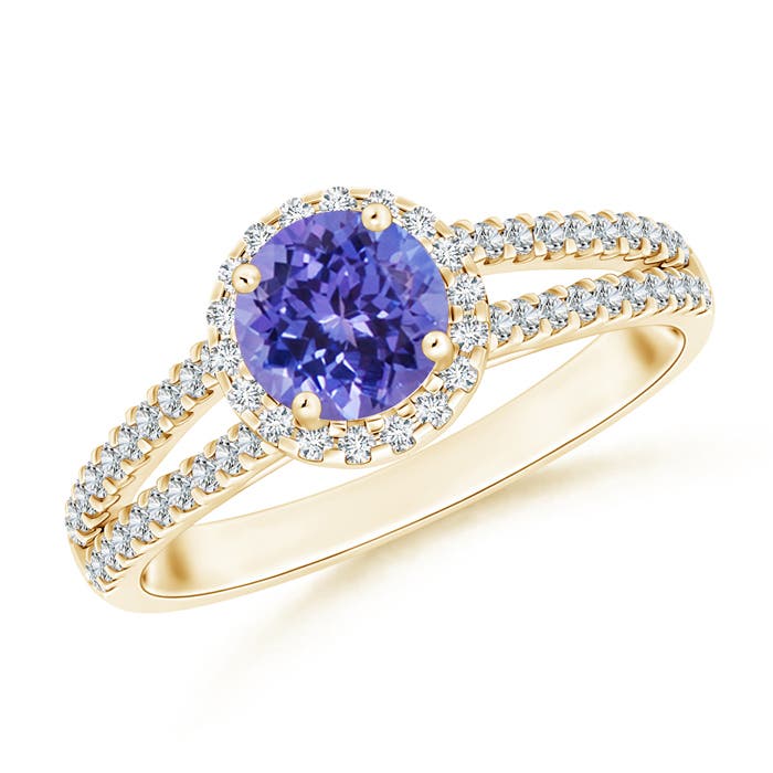 AA - Tanzanite / 1.19 CT / 14 KT Yellow Gold