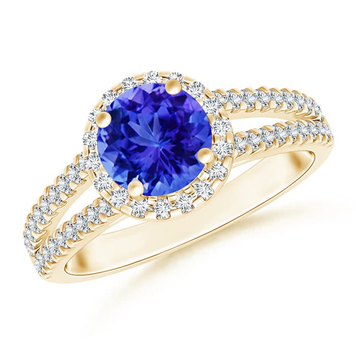 AAA - Tanzanite / 1.91 CT / 14 KT Yellow Gold