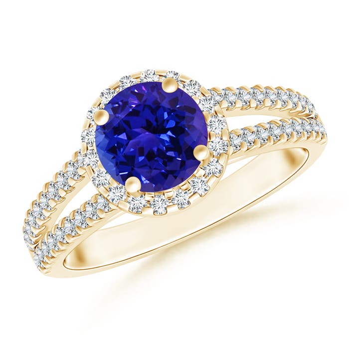 AAAA - Tanzanite / 1.91 CT / 14 KT Yellow Gold