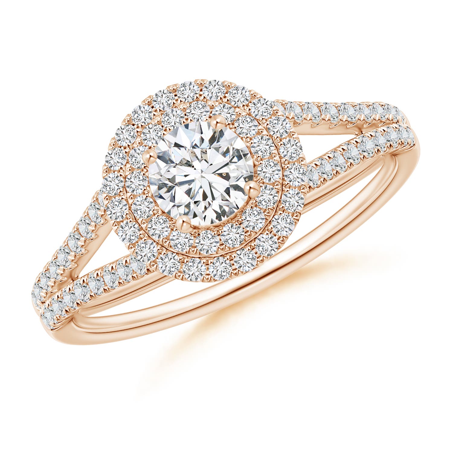 H, SI2 / 0.74 CT / 14 KT Rose Gold