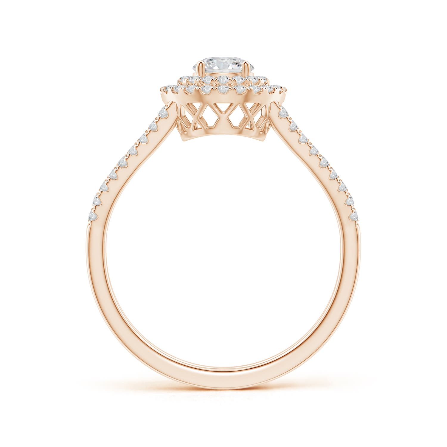 H, SI2 / 0.74 CT / 14 KT Rose Gold