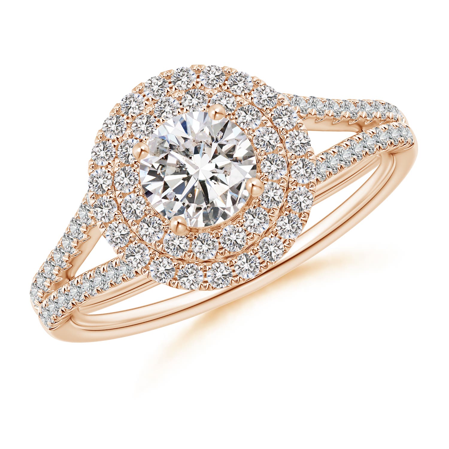 I-J, I1-I2 / 0.91 CT / 14 KT Rose Gold