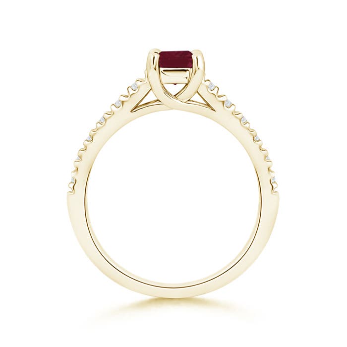 A - Ruby / 0.57 CT / 14 KT Yellow Gold