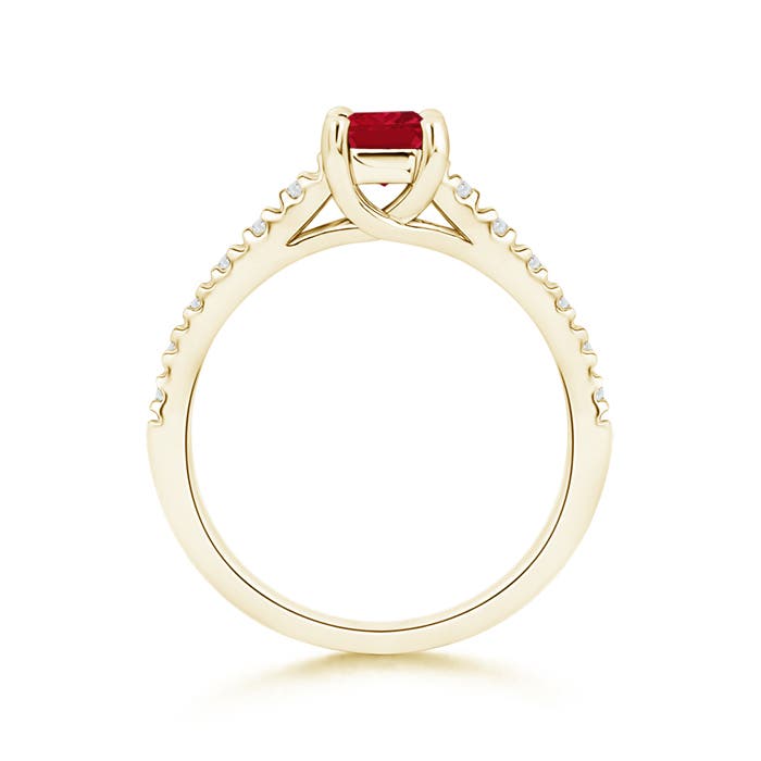 AAA - Ruby / 0.57 CT / 14 KT Yellow Gold