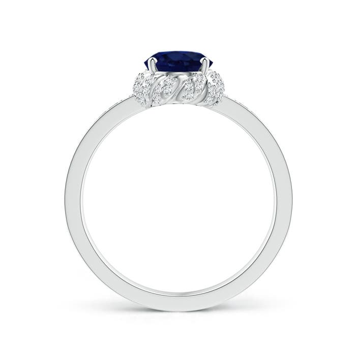 A - Blue Sapphire / 1.82 CT / 14 KT White Gold