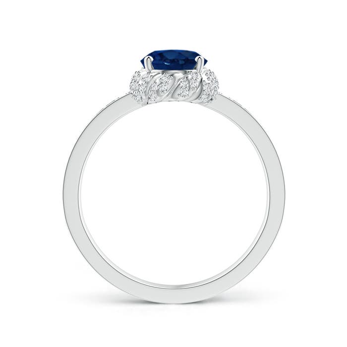 AA - Blue Sapphire / 1.82 CT / 14 KT White Gold