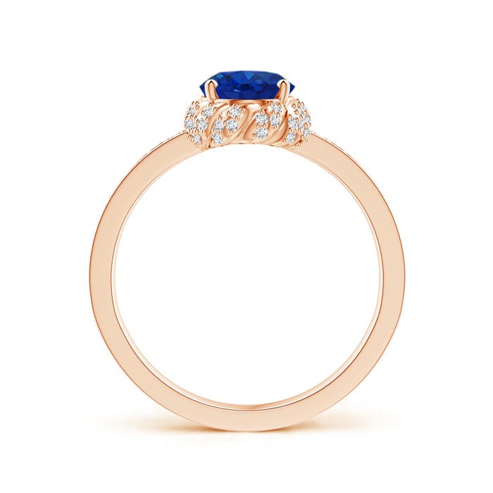 AAA - Blue Sapphire / 1.82 CT / 14 KT Rose Gold