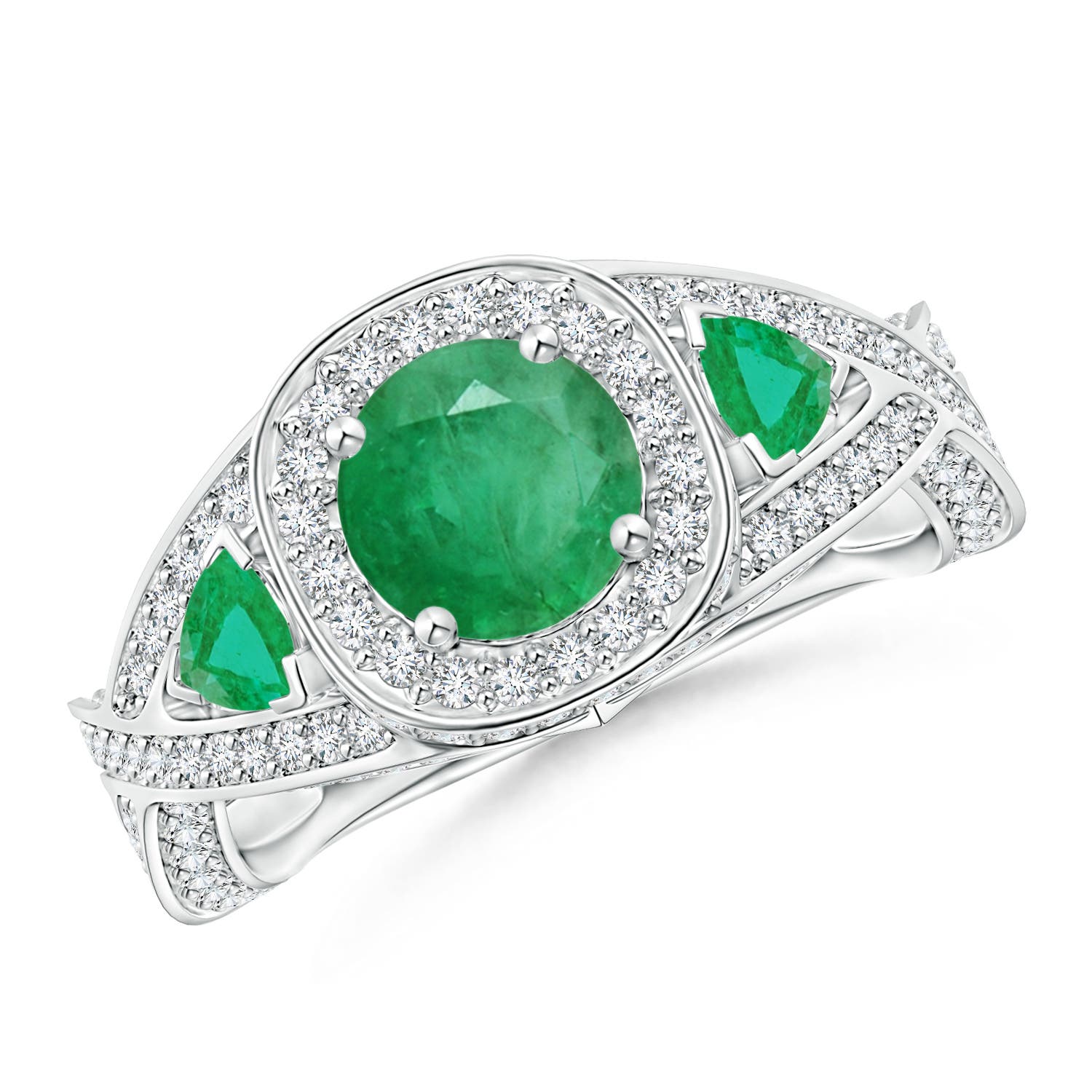 A - Emerald / 1.92 CT / 14 KT White Gold