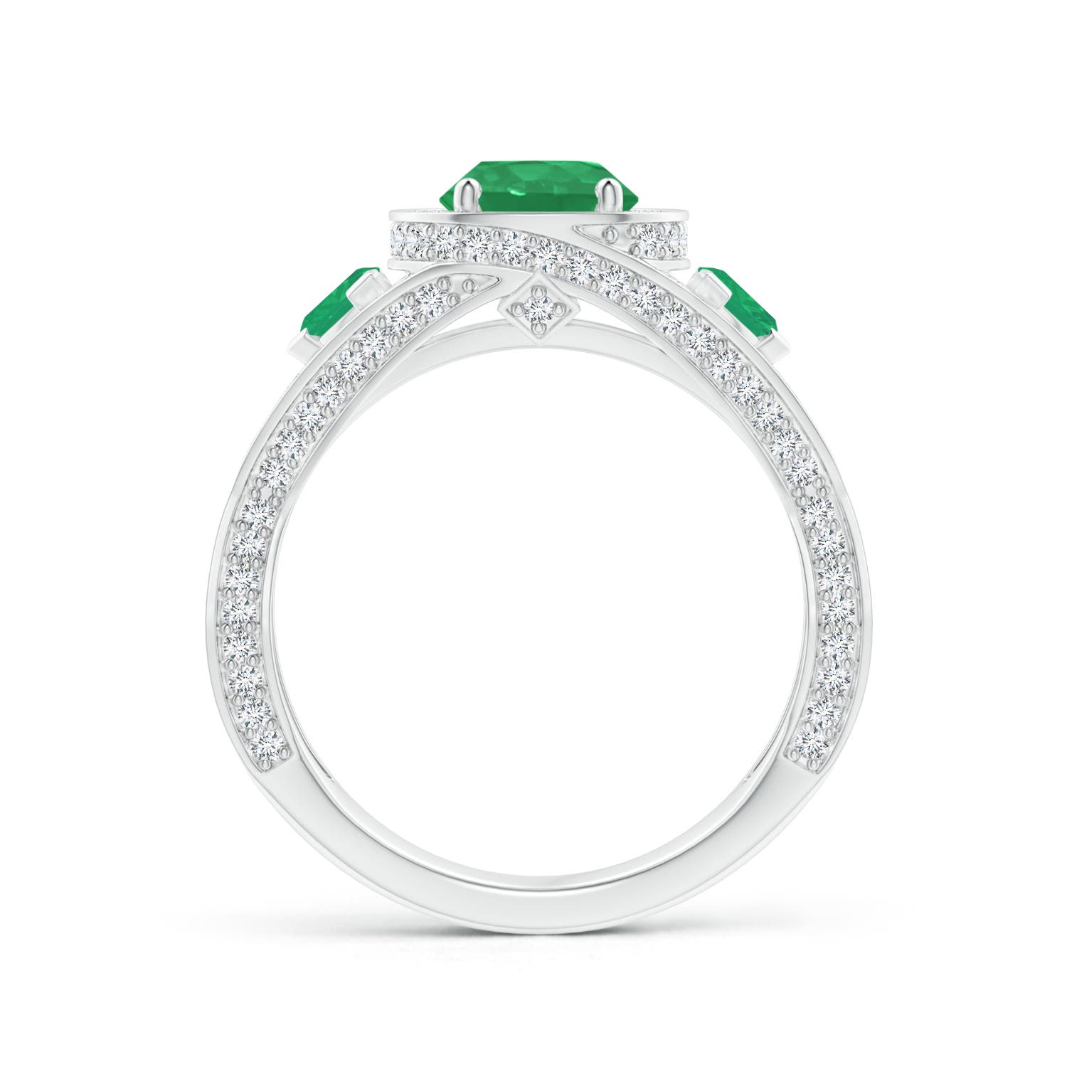 A - Emerald / 1.92 CT / 14 KT White Gold