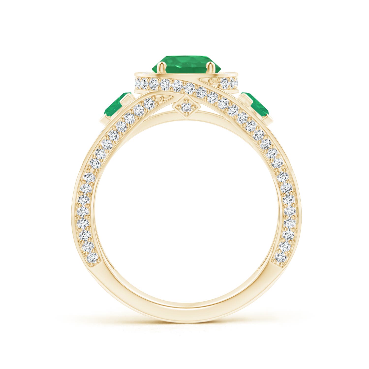 A - Emerald / 1.92 CT / 14 KT Yellow Gold