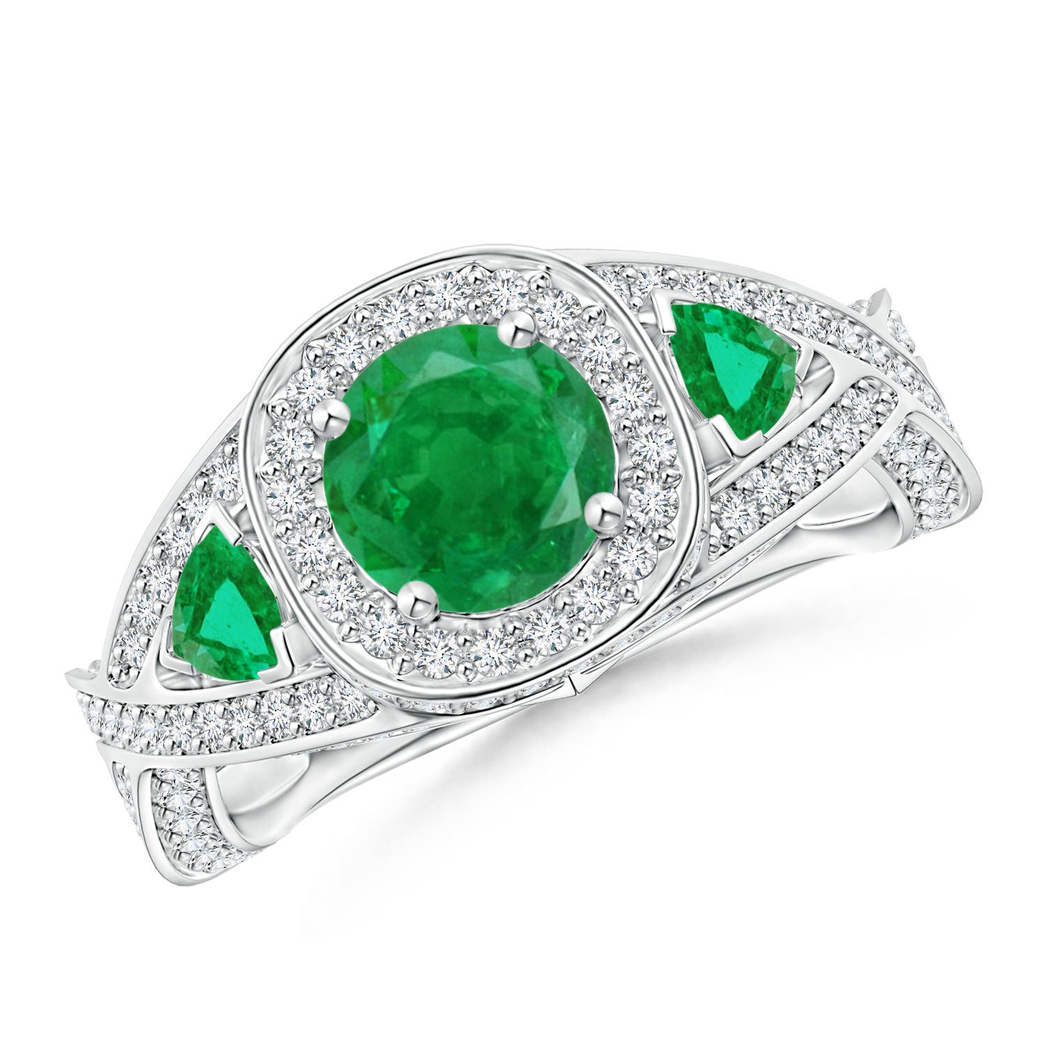 AA - Emerald / 1.92 CT / 14 KT White Gold