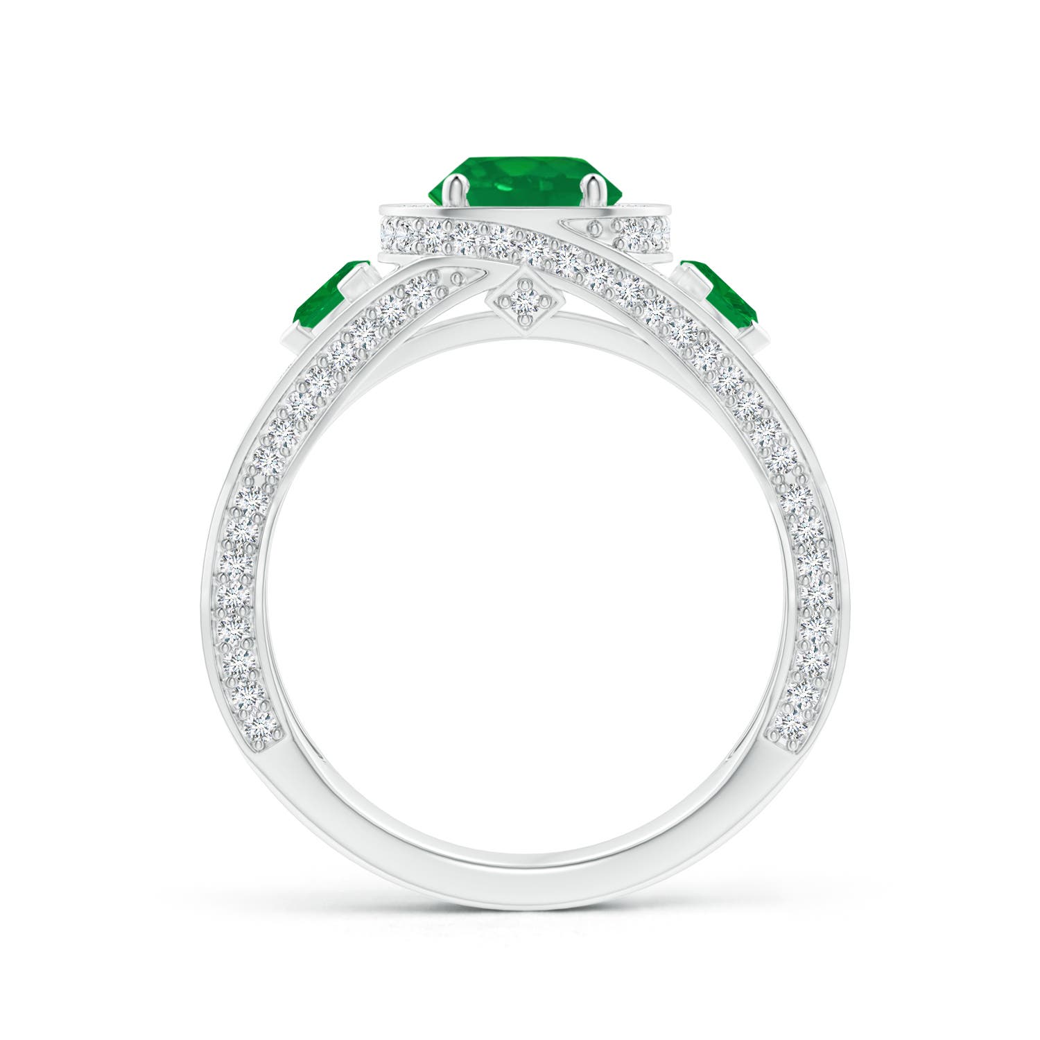 AA - Emerald / 1.92 CT / 14 KT White Gold