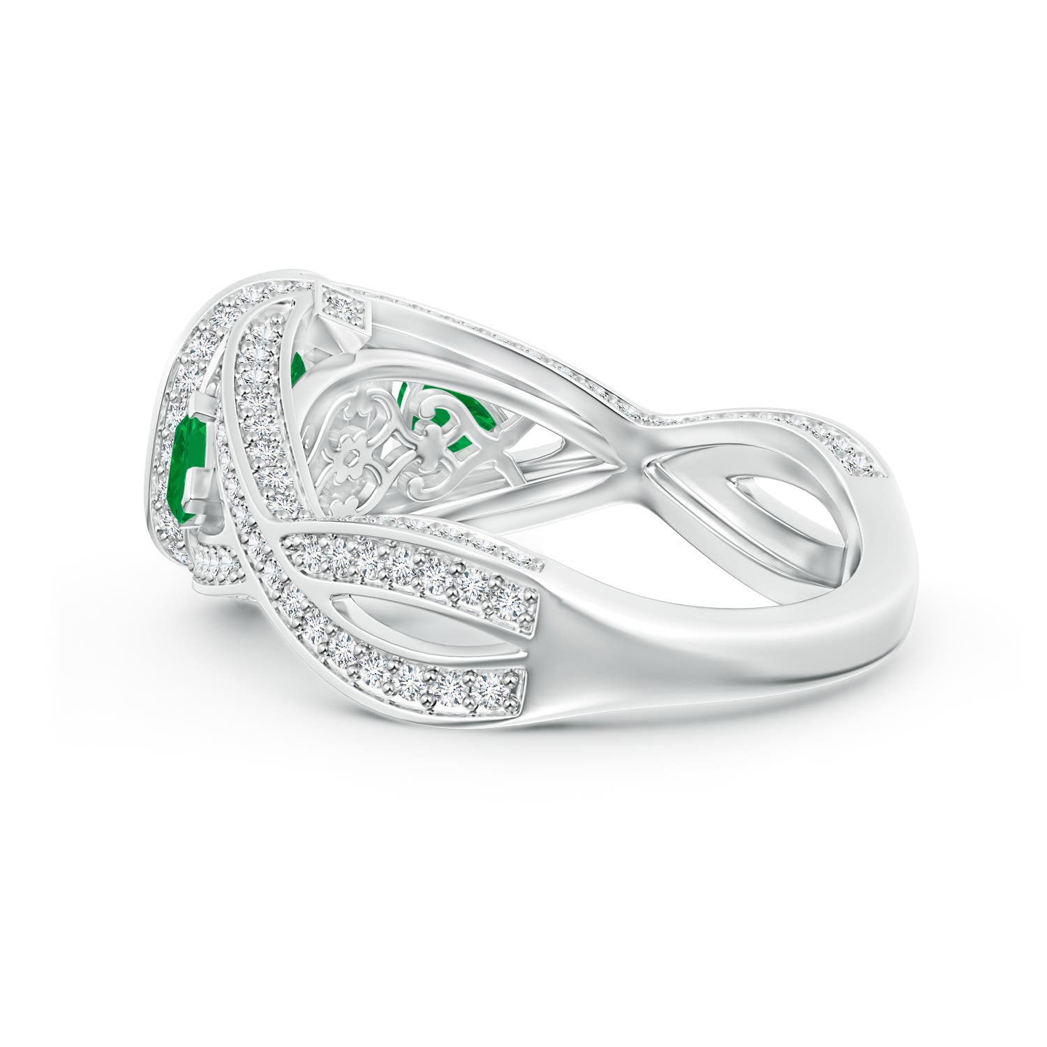 AA - Emerald / 1.92 CT / 14 KT White Gold