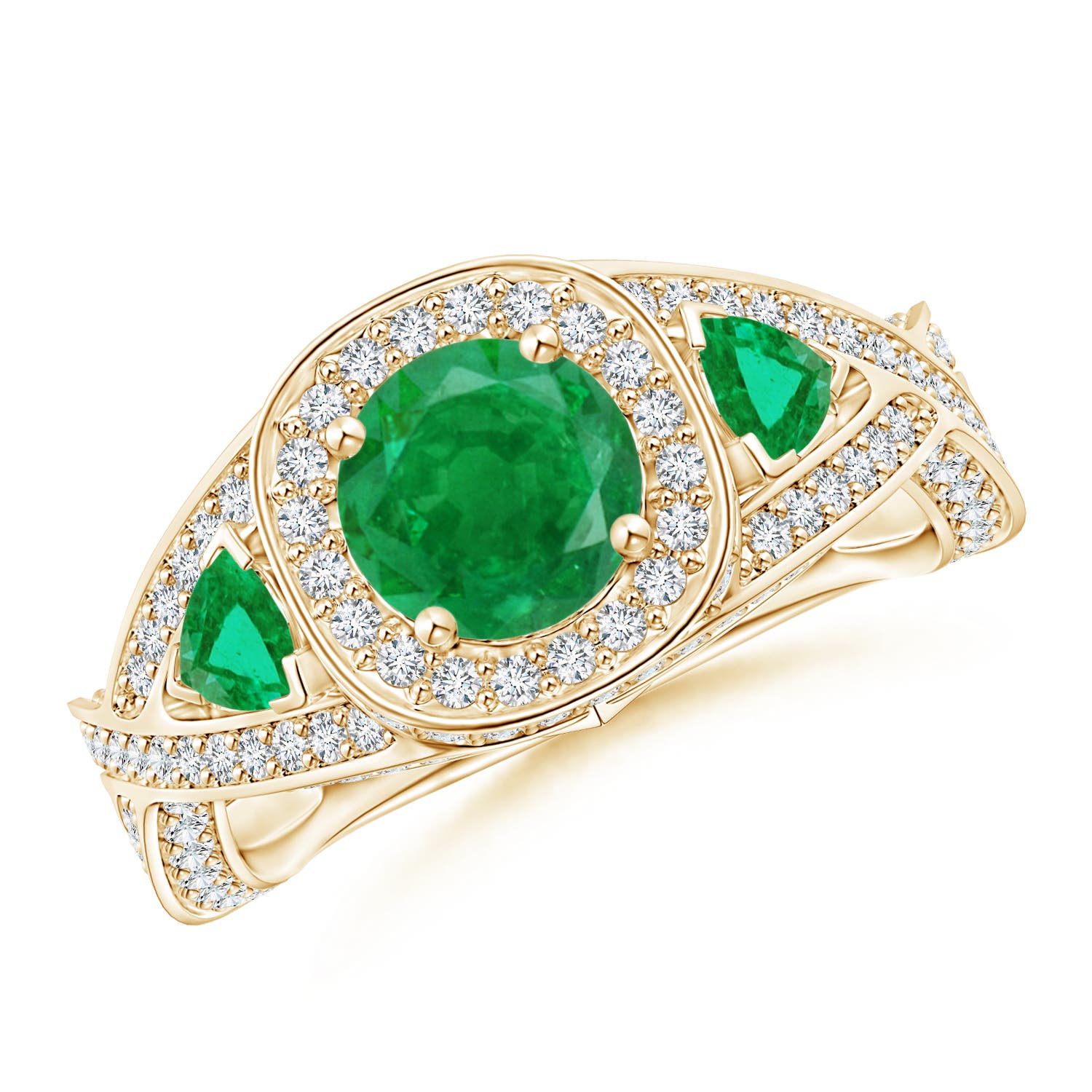 AA - Emerald / 1.92 CT / 14 KT Yellow Gold