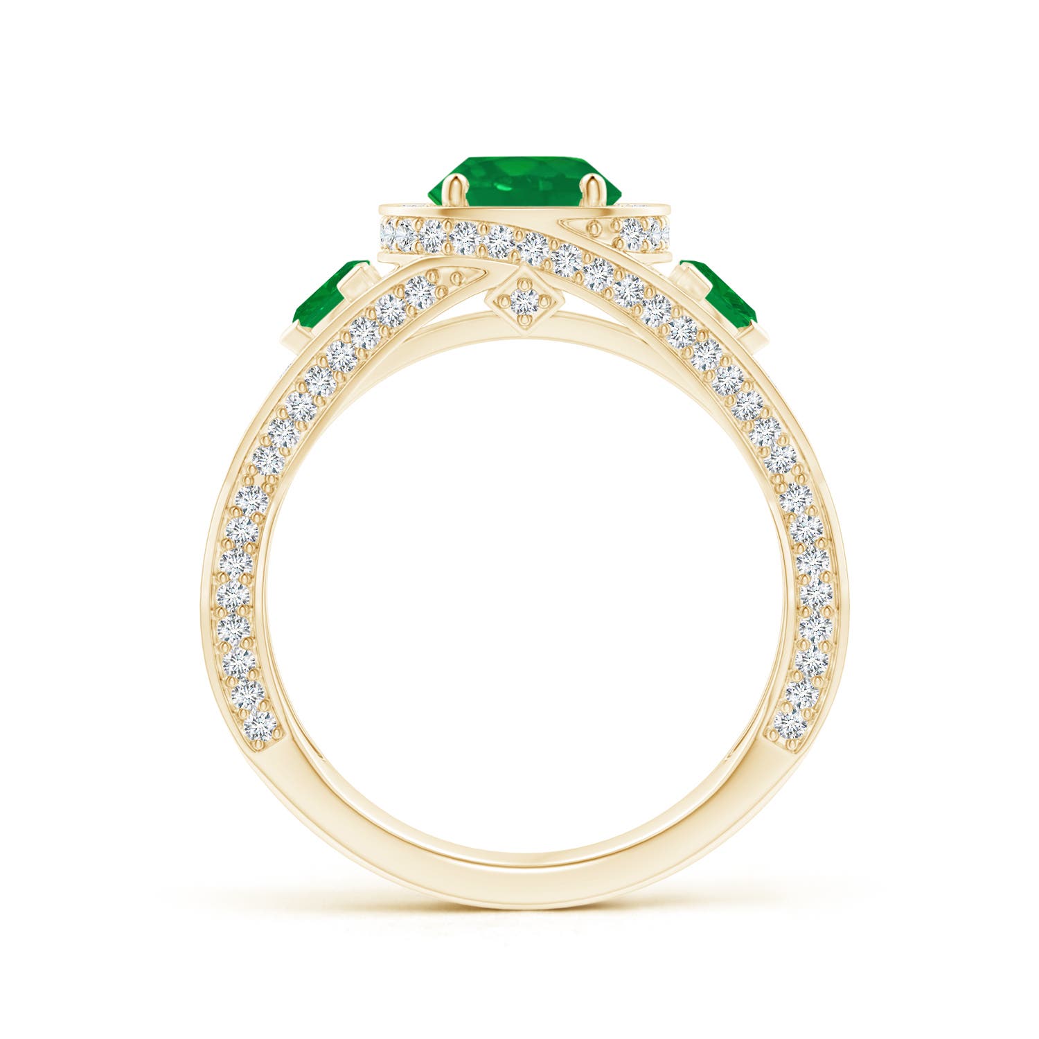 AA - Emerald / 1.92 CT / 14 KT Yellow Gold