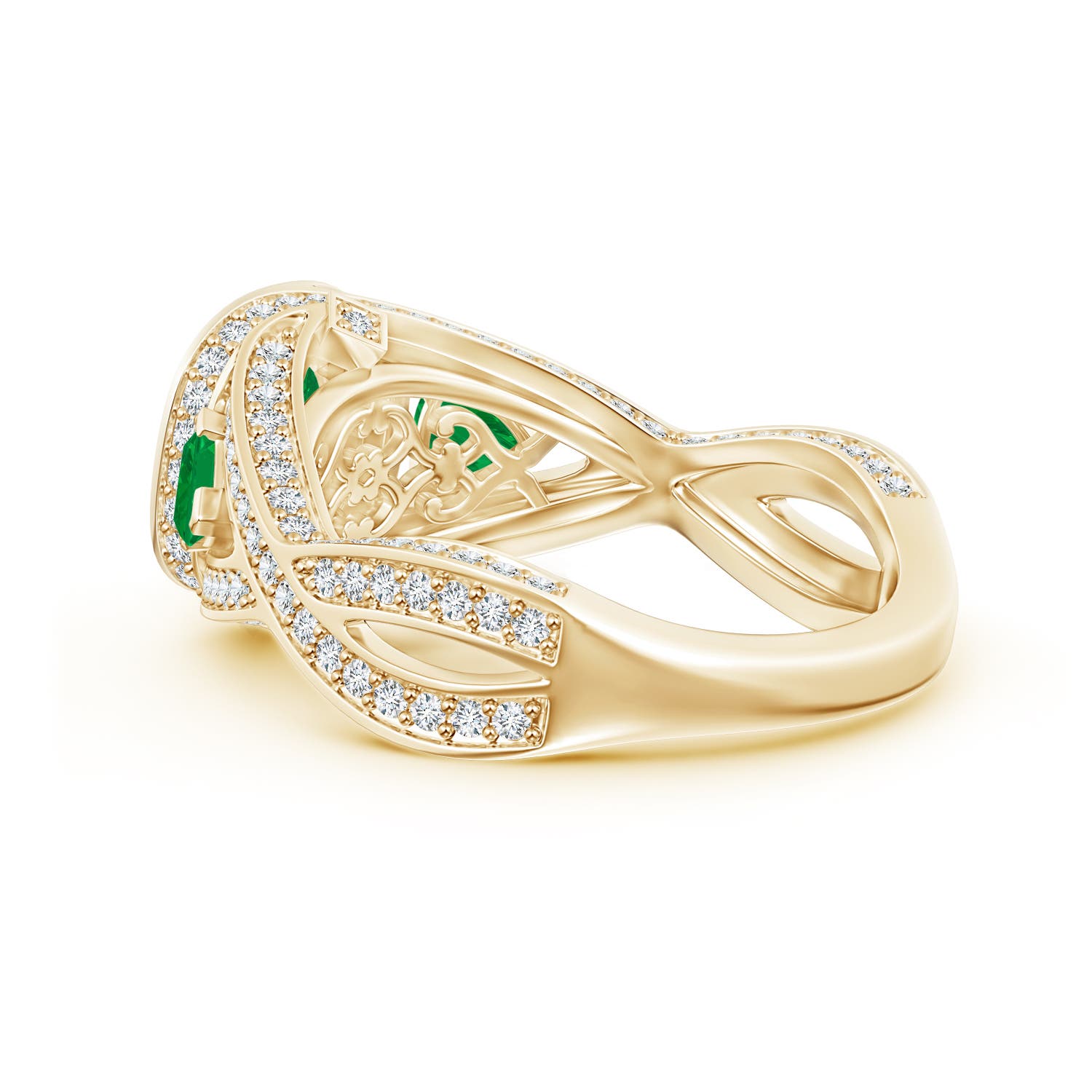 AA - Emerald / 1.92 CT / 14 KT Yellow Gold