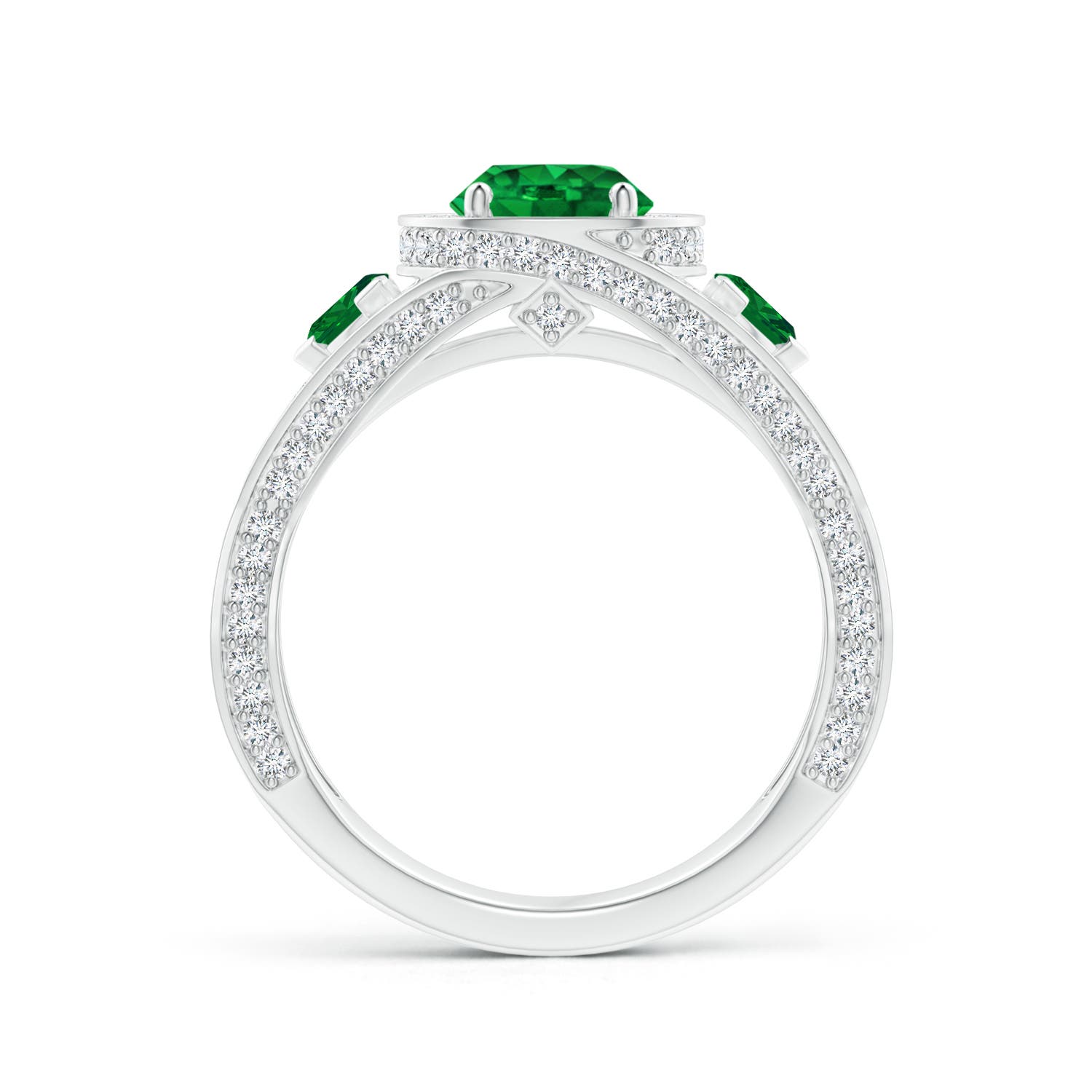 AAAA - Emerald / 1.92 CT / 14 KT White Gold