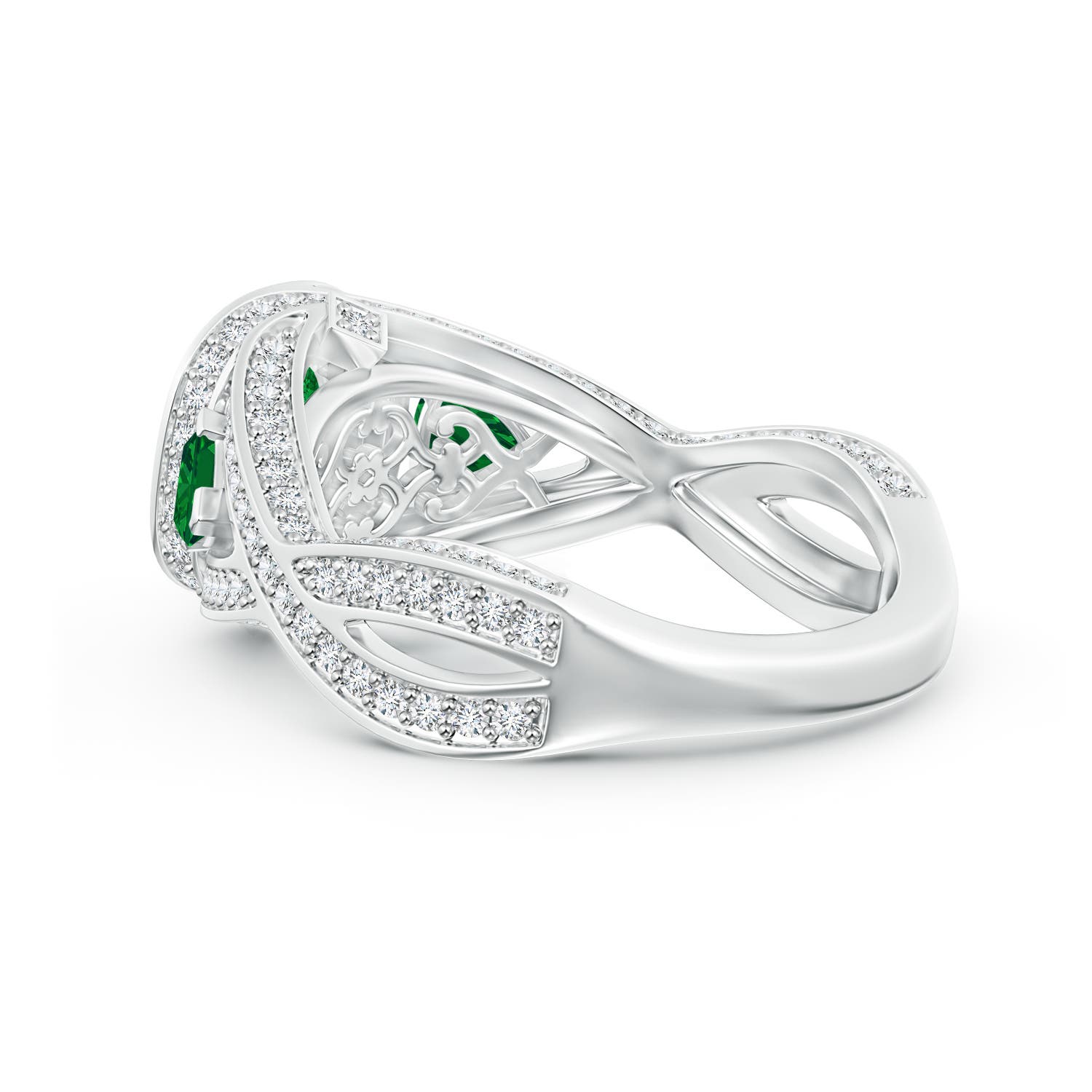 AAAA - Emerald / 1.92 CT / 14 KT White Gold