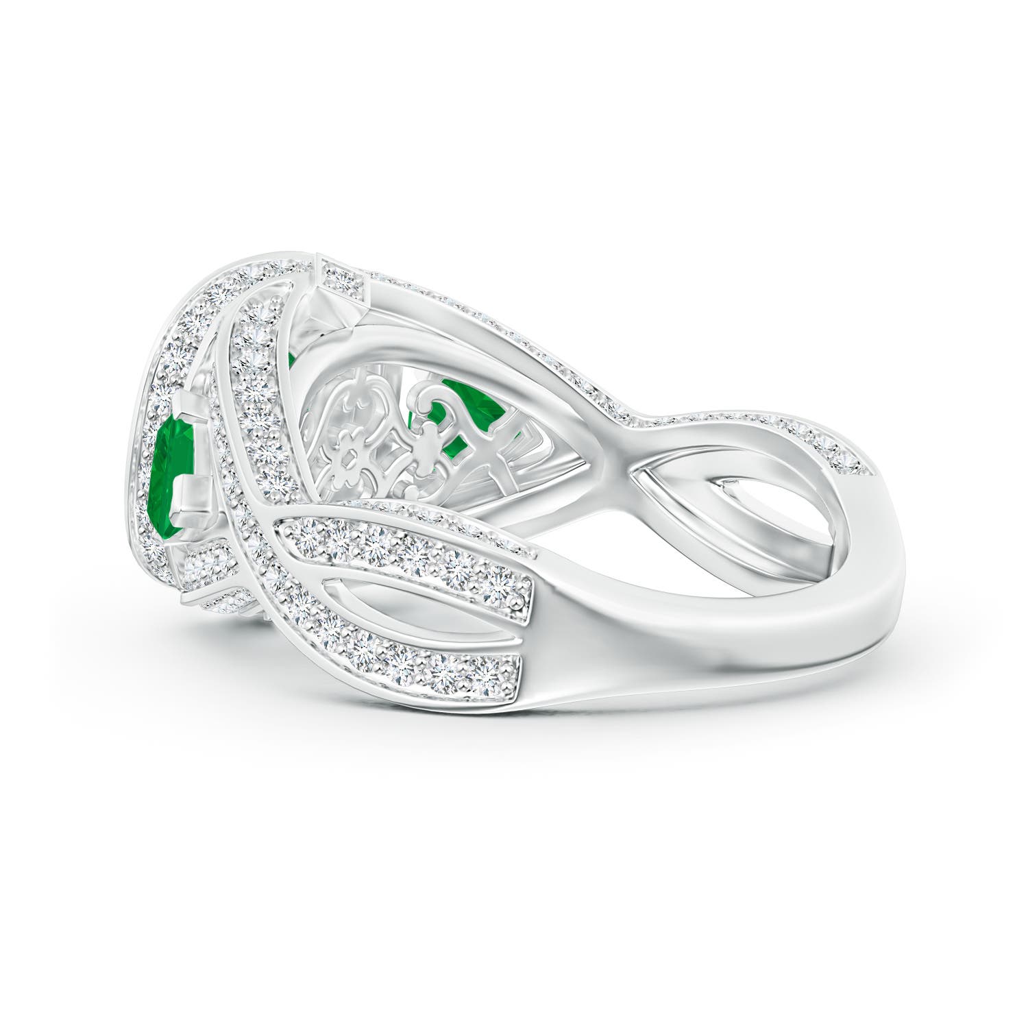 AA - Emerald / 2.59 CT / 14 KT White Gold