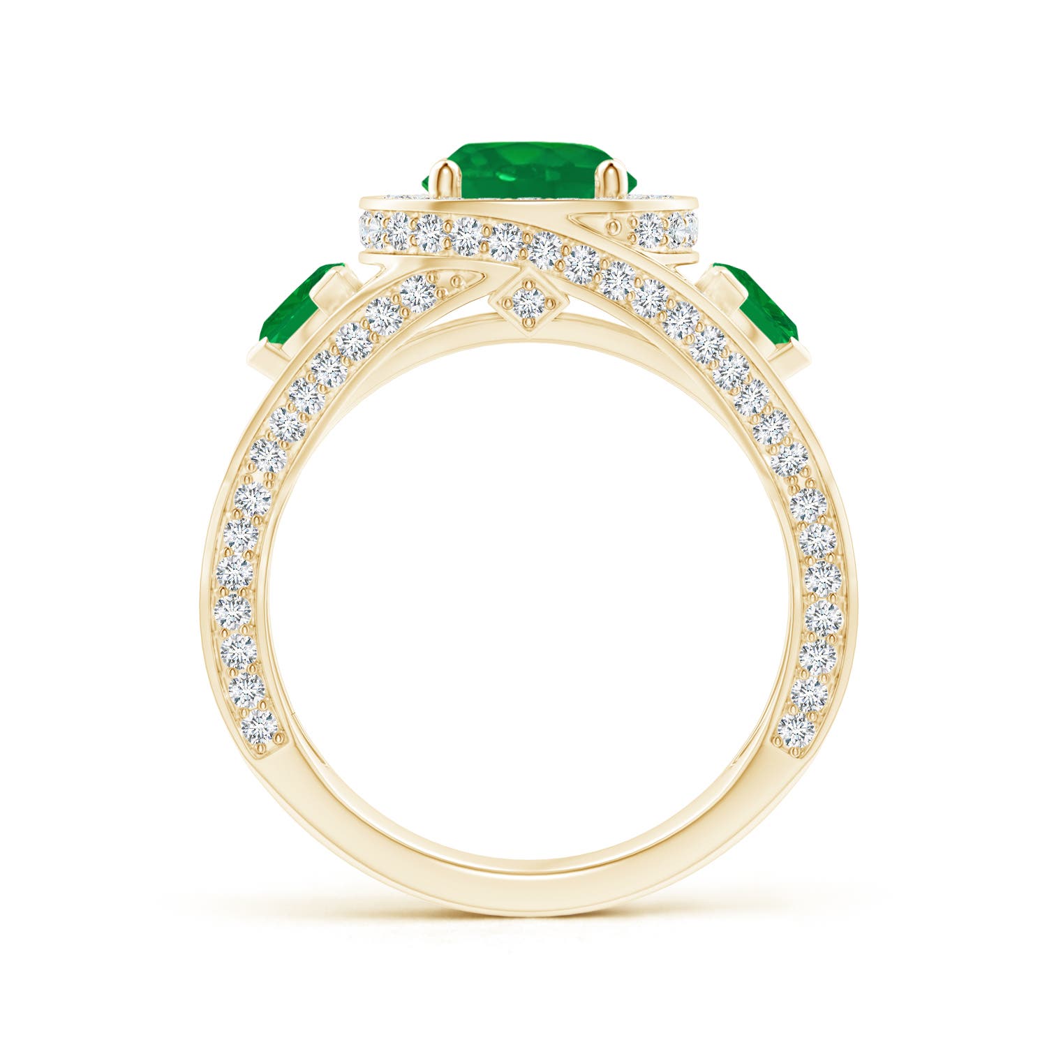 AA - Emerald / 2.59 CT / 14 KT Yellow Gold