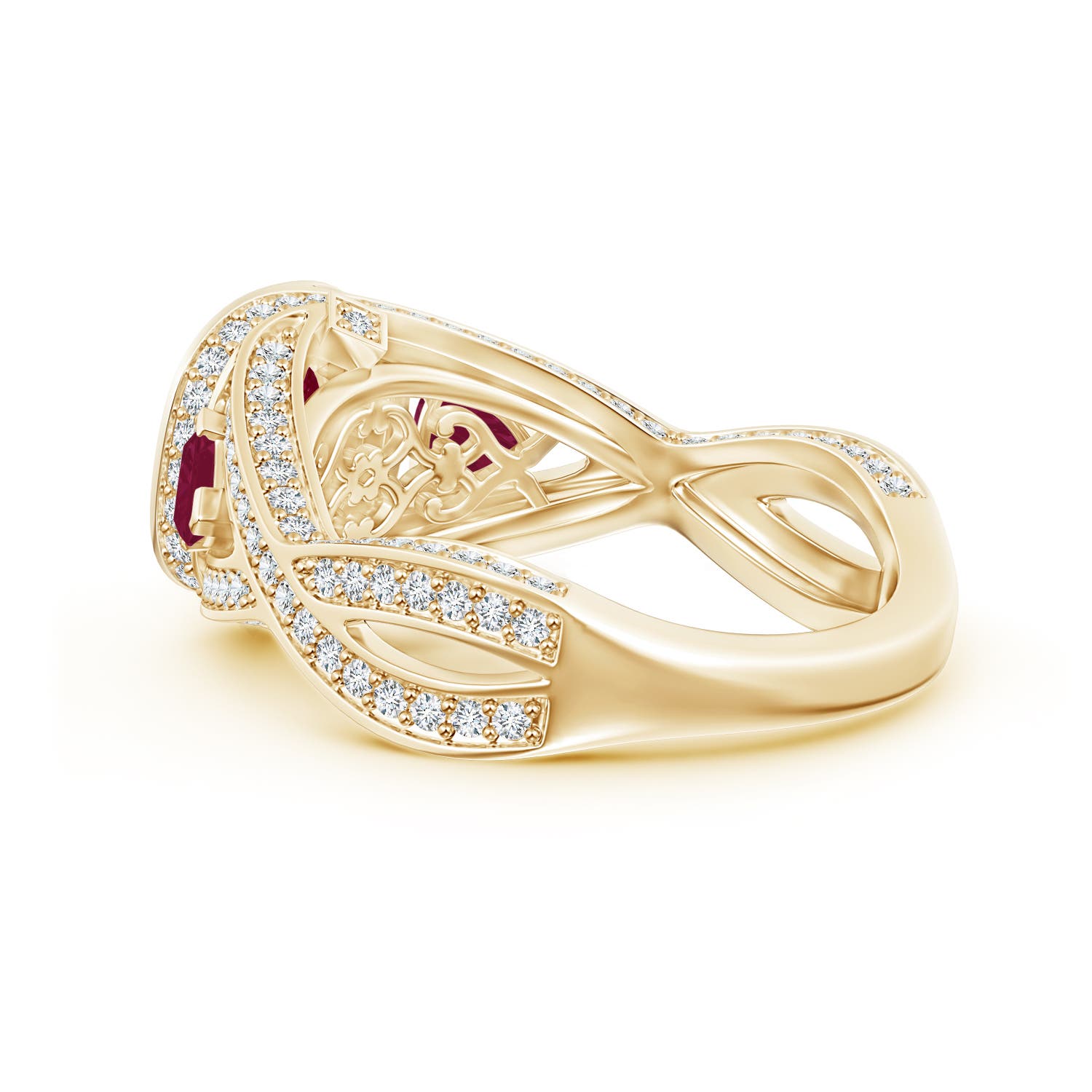 A - Ruby / 2.21 CT / 14 KT Yellow Gold