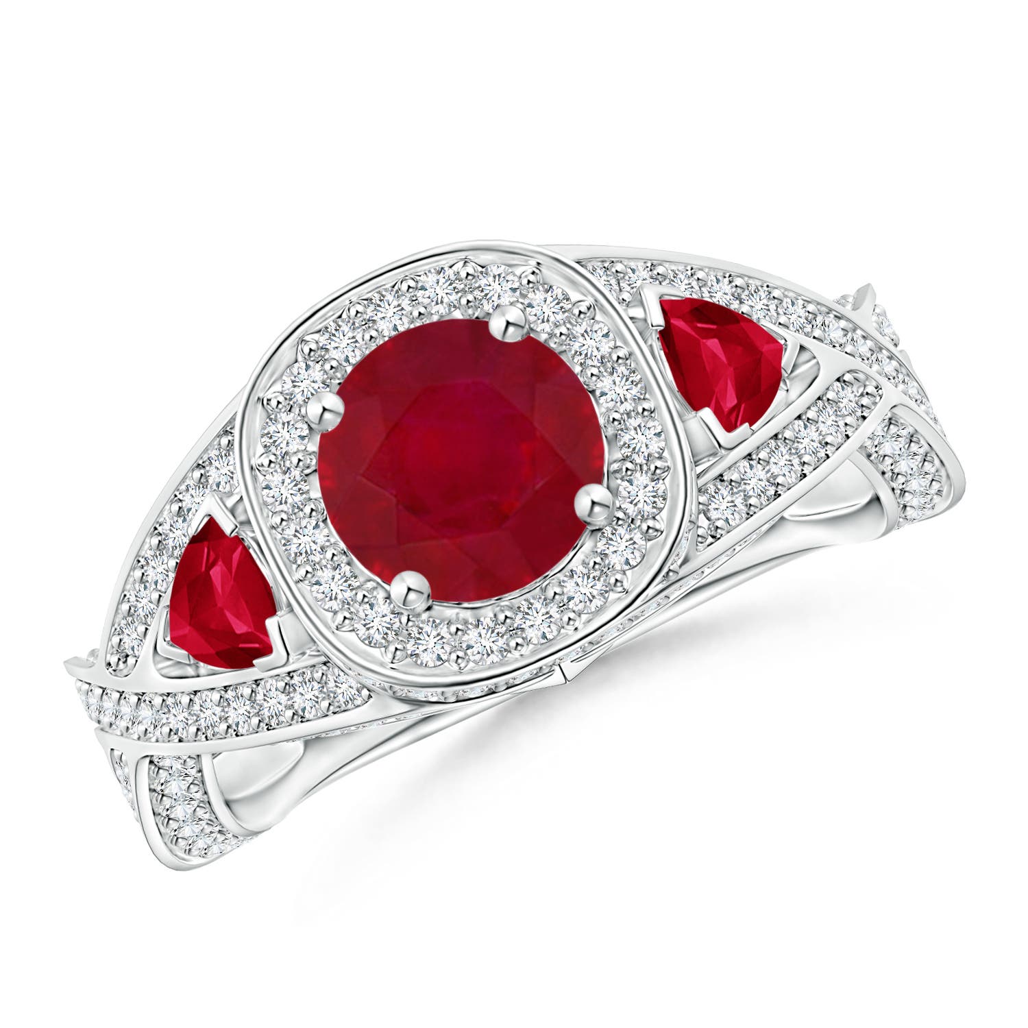 AA - Ruby / 2.21 CT / 14 KT White Gold